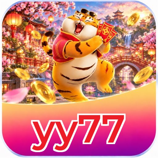 Interface da plataforma yy77 mostrando slots populares e bônus de boas-vindas